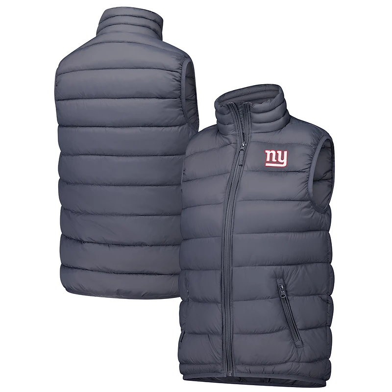 Women's  Dunbrooke  Charcoal New York Giants Alberta Full-Zip Vest
