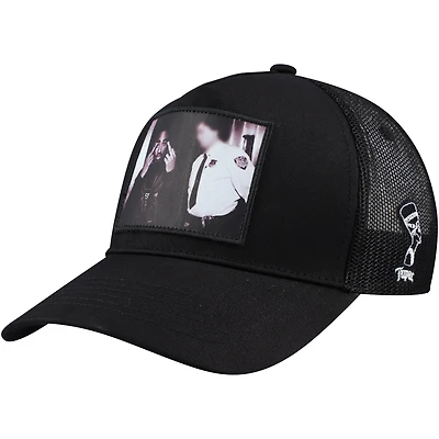 Men's Black Tupac Shakur Icon Trucker Adjustable Hat