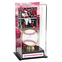 Christian Encarnacion-Strand Cincinnati Reds Autographed Baseball and Sublimated Gold Glove Display Case with Image