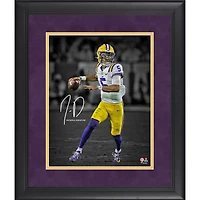 Jayden Daniels LSU Tigers Facsimile Signature Framed 11" x 14" Photograph