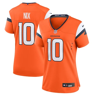 Women's Nike Bo Nix Orange Denver Broncos Game Jersey