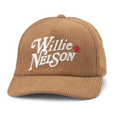 Men's American Needle Brown Willie Nelson Balsam Wide Whale Corduroy Adjustable Hat