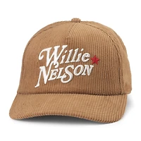Men's American Needle Brown Willie Nelson Balsam Wide Whale Corduroy Adjustable Hat