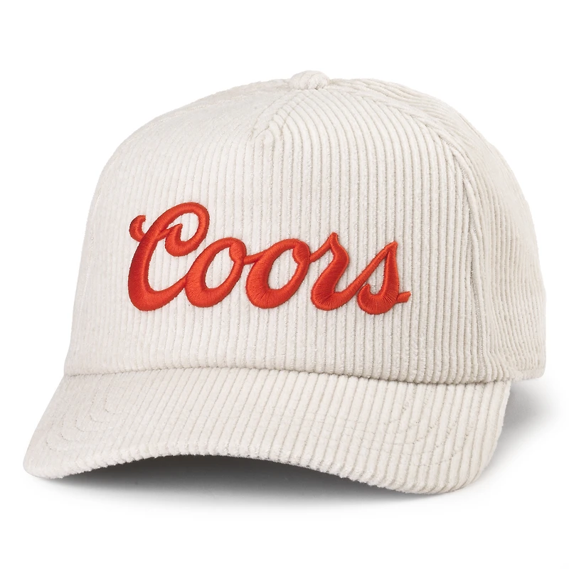 Men's American Needle White Coors Balsam Wide Whale Corduroy Adjustable Hat