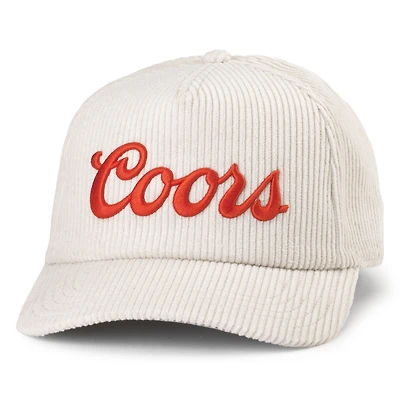 Men's American Needle White Coors Balsam Wide Whale Corduroy Adjustable Hat