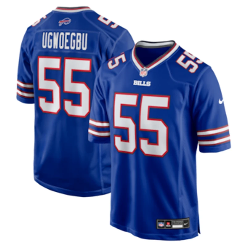 Men's Nike David Ugwoegbu Royal Buffalo Bills Game Jersey