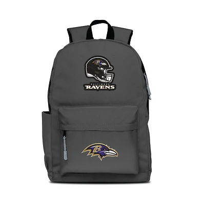 MOJO Gray Baltimore Ravens Two Logo Campus Backpack