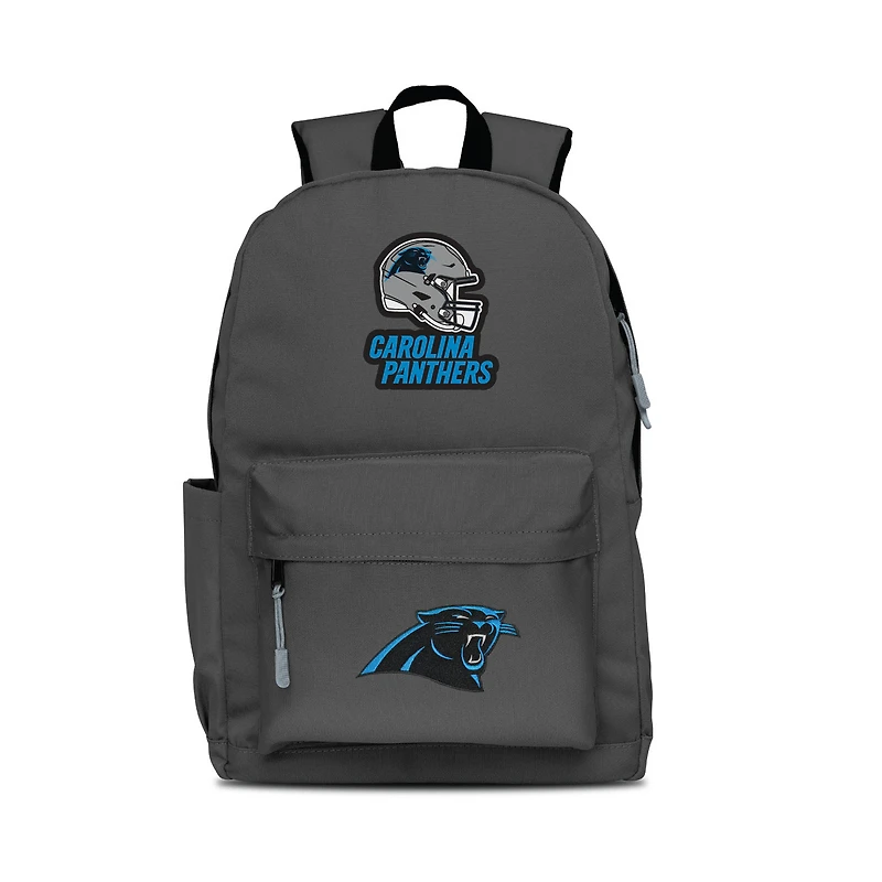 MOJO Gray Carolina Panthers Two Logo Campus Backpack