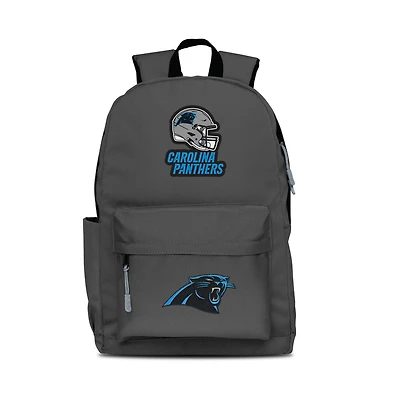 MOJO Gray Carolina Panthers Two Logo Campus Backpack