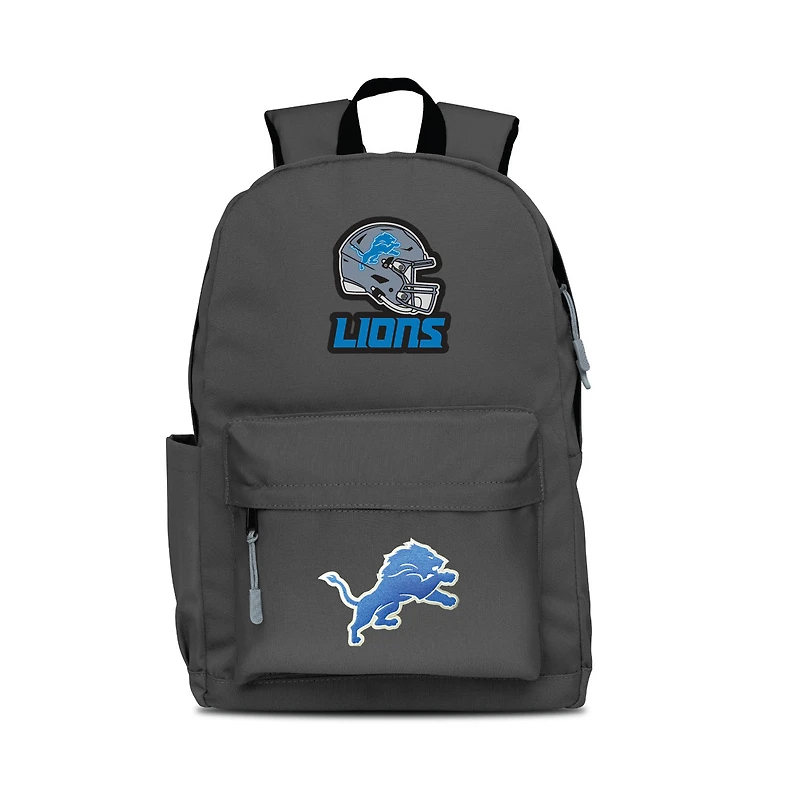 MOJO Gray Detroit Lions Two Logo Campus Backpack