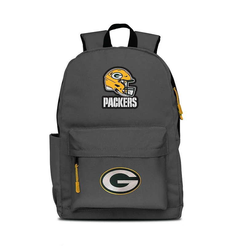 MOJO Gray Green Bay Packers Two Logo Campus Backpack