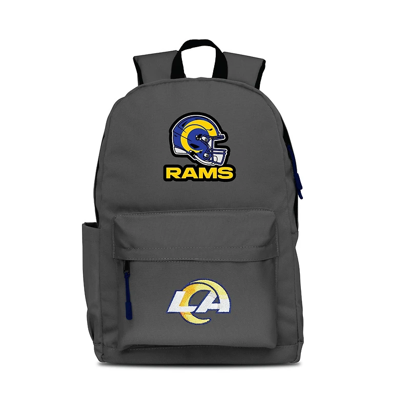 MOJO Gray Los Angeles Rams Two Logo Campus Backpack