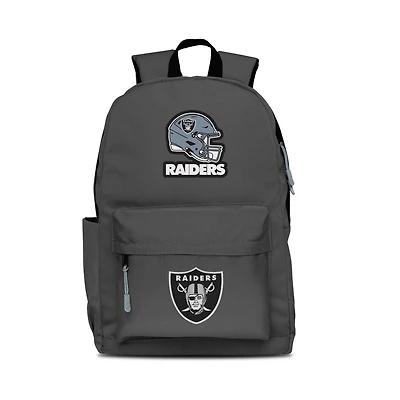 MOJO Gray Las Vegas Raiders Two Logo Campus Backpack