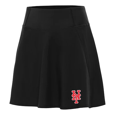 Women's Antigua Black New York Mets Chip Skort