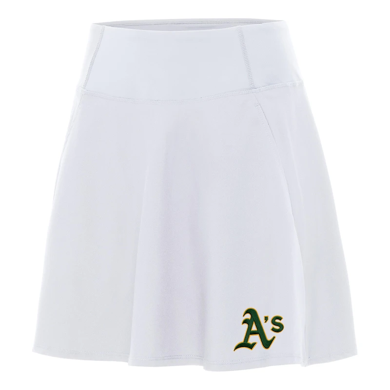 Women's Antigua White Athletics Chip Skort