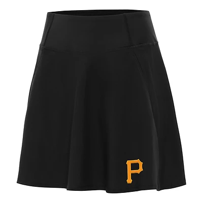 Women's Antigua Black Pittsburgh Pirates Chip Skort