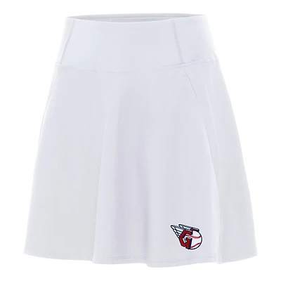 Women's Antigua White Cleveland Guardians Chip Skort