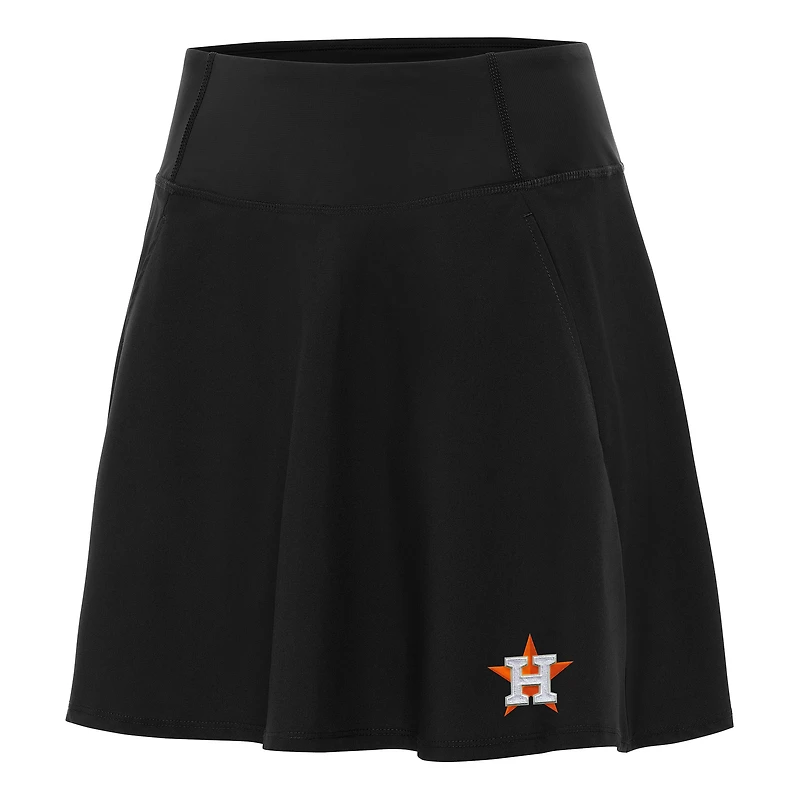 Women's Antigua Black Houston Astros Chip Skort