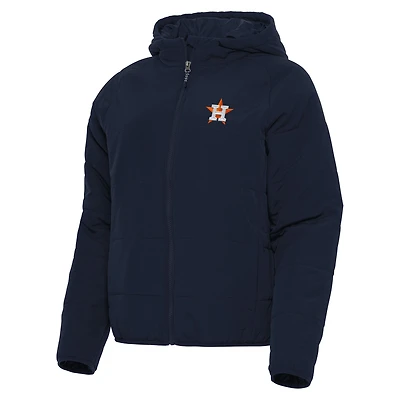 Women's Antigua Navy Houston Astros Universe Full-Zip Hoodie Jacket