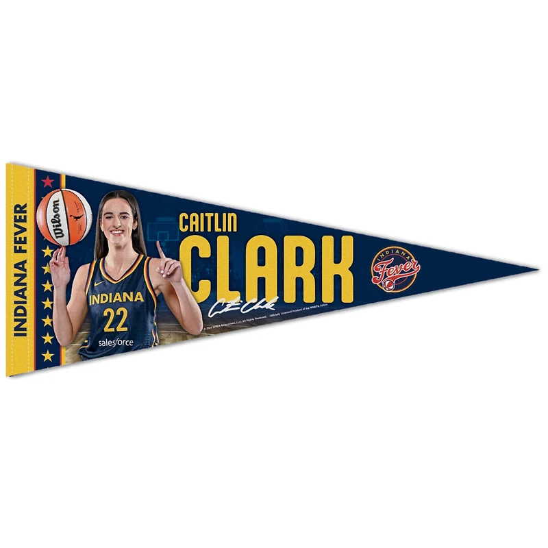 WinCraft Caitlin Clark Indiana Fever 12" x 30" Premium Player Pennant