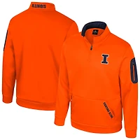 Men's Colosseum Orange Illinois Fighting Illini Mainframe Quarter-Zip Fleece Jacket