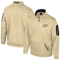Men's Colosseum Gold Purdue Boilermakers Mainframe Quarter-Zip Fleece Jacket