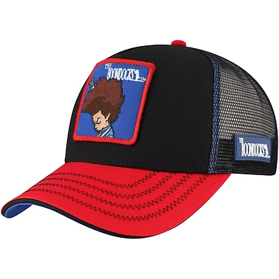 Men's Black The Boondocks Huey Trucker Adjustable Hat