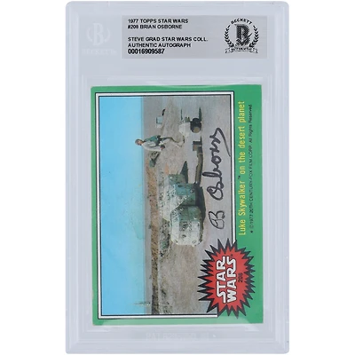 Brian Osborne Star Wars Autographed 1977 Topps #208 BGS Authenticated Card