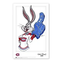 Bugs Bunny Montreal Canadiens 11" x 17" Looney Tunes Poster Print