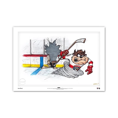 Tasmanian Devil Florida Panthers 14" x 20" Looney Tunes Limited Edition Fine Art Print