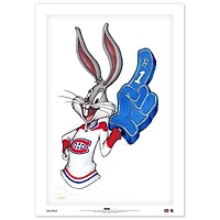 Bugs Bunny Montreal Canadiens 14" x 20" Looney Tunes Limited Edition Fine Art Print