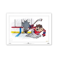 Tasmanian Devil Washington Capitals 14" x 20" Looney Tunes Limited Edition Fine Art Print