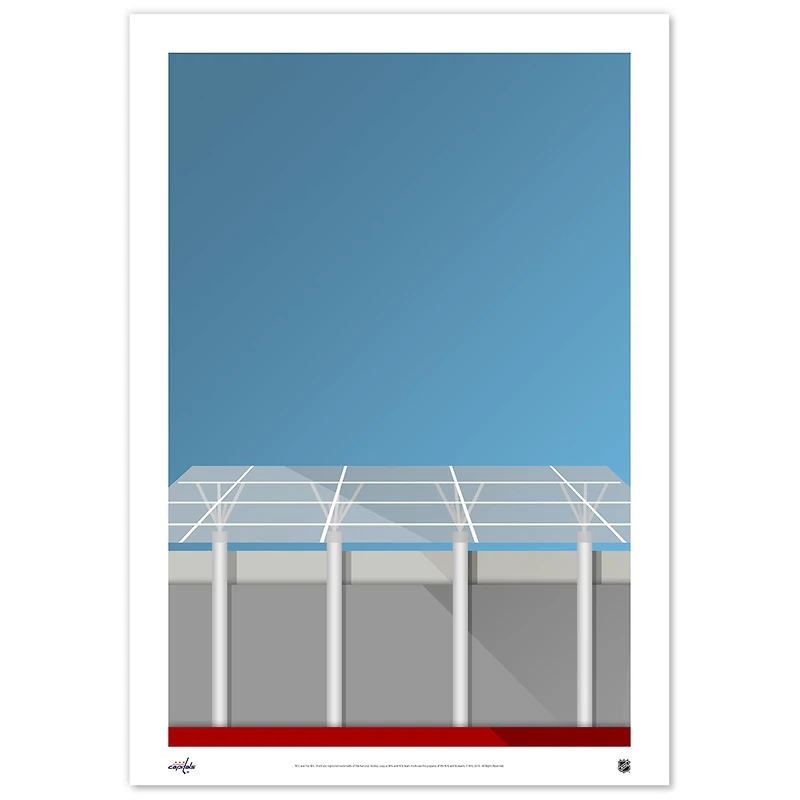 Washington Capitals 24" x 36" Minimalist Stadium Fine Art Print