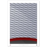 Detroit Red Wings 24" x 36" Minimalist Stadium Fine Art Print