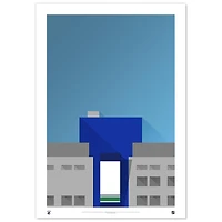 Vancouver Canucks 24" x 36" Minimalist Stadium Fine Art Print