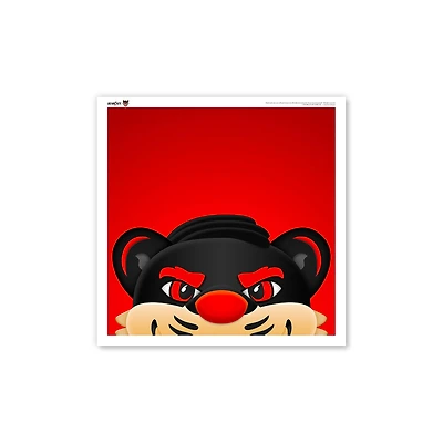 Cincinnati Bearcats 12" x 12" Mascot Square Poster Print