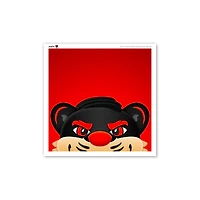 Cincinnati Bearcats 12" x 12" Mascot Square Poster Print