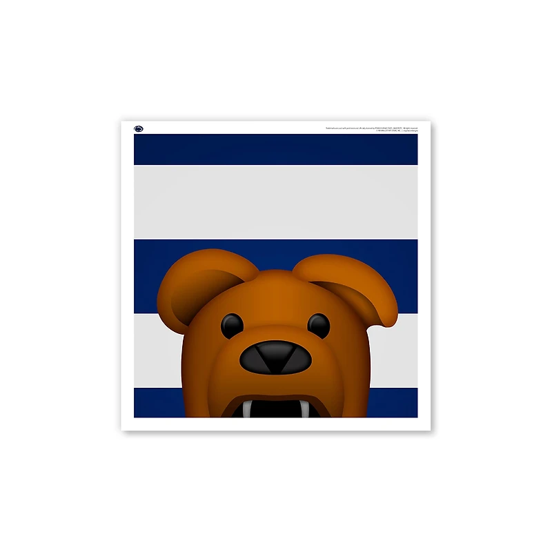 Penn State Nittany Lions 12" x 12" Mascot Square Poster Print