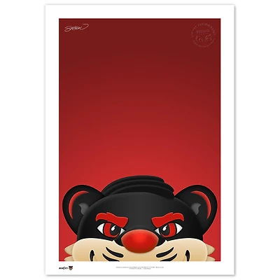 Cincinnati Bearcats 24" x 36" Limited Edition Mascot Fine Art Print