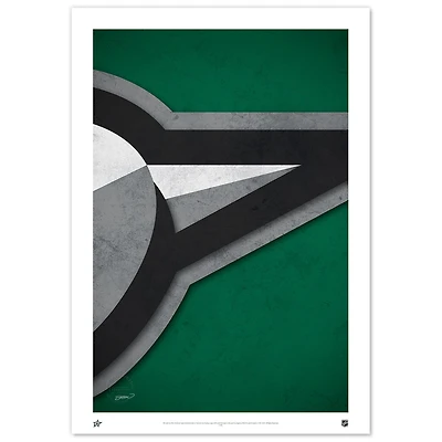 Dallas Stars 14" x 20" Minimalist Logo Limited Edition Fine Art Print