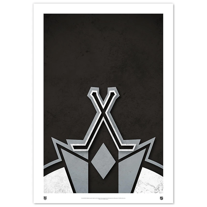 Los Angeles Kings 14" x 20" Minimalist Logo Limited Edition Fine Art Print