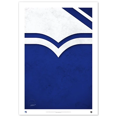 New York Rangers 14" x 20" Minimalist Logo Limited Edition Fine Art Print