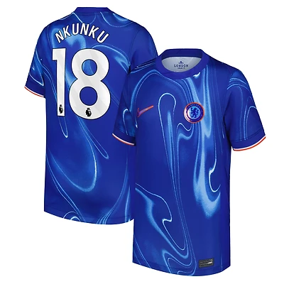 Youth Nike Christopher Nkunku Blue Chelsea 2024/25 Home Replica Player Jersey