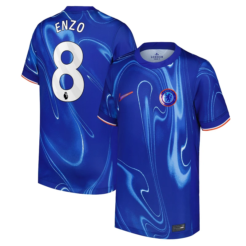 Youth Nike Enzo Fernández Blue Chelsea 2024/25 Home Replica Player Jersey