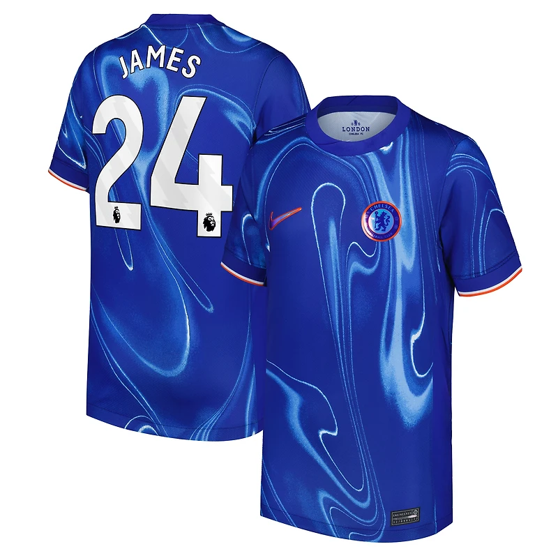 Youth Nike Reece James Blue Chelsea 2024/25 Home Replica Player Jersey