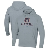 Men's Under Armour Grey Auburn Tigers Football Rival Fleece Pullover Hoodie