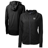 Women's Cutter & Buck Black Cincinnati Bengals Adapt Eco Knit Hybrid Recycled Full-Zip Jacket