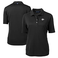 Women's Cutter & Buck Black Kansas City Chiefs DryTec Virtue Eco Pique Recycled Polo
