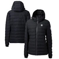 Women's Cutter & Buck Black Pittsburgh Steelers Mission Ridge Repreve® Eco Insulated Full-Zip Hoodie Puffer Jacket