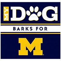 Imperial Michigan Wolverines My Dog Barks For Wall Art